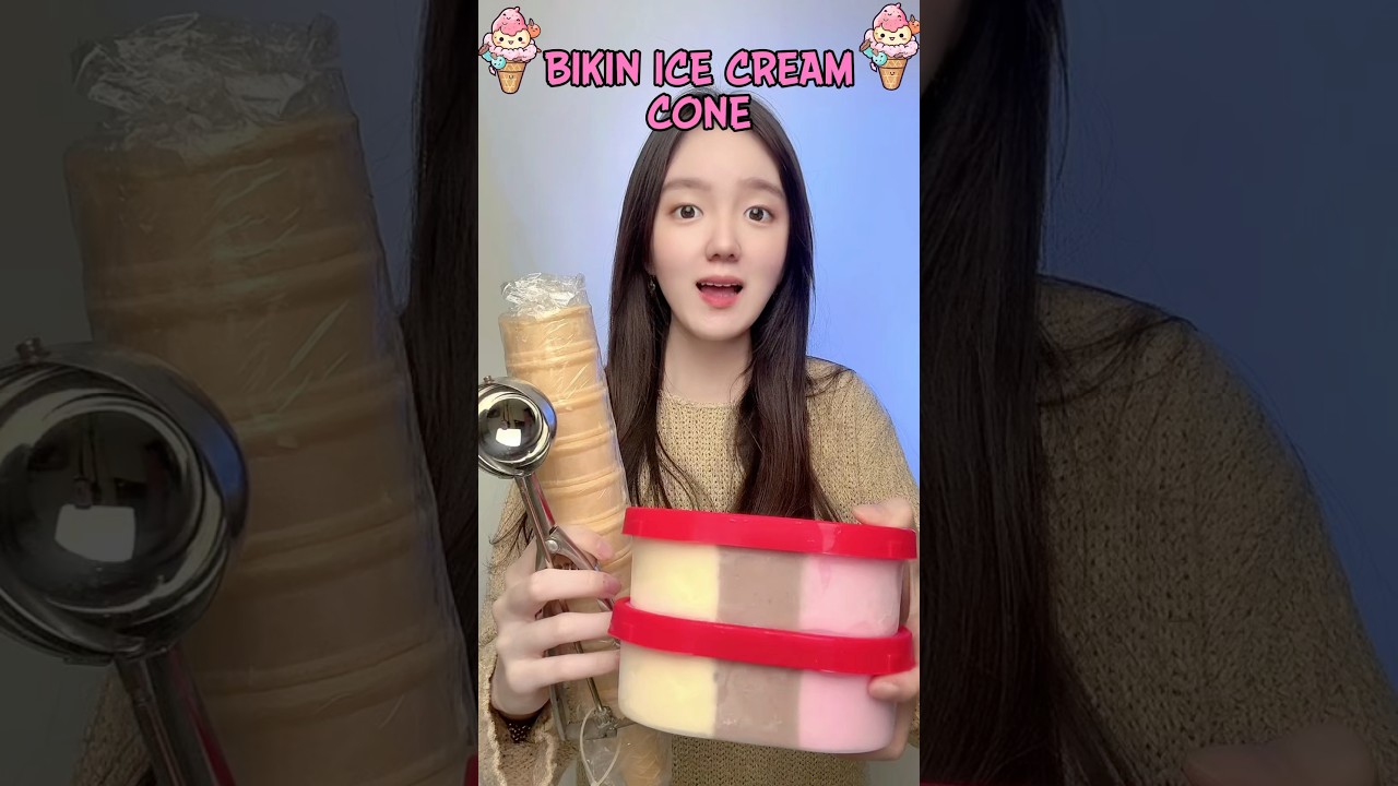 ES KRIM CONE VANILA ANEH😱