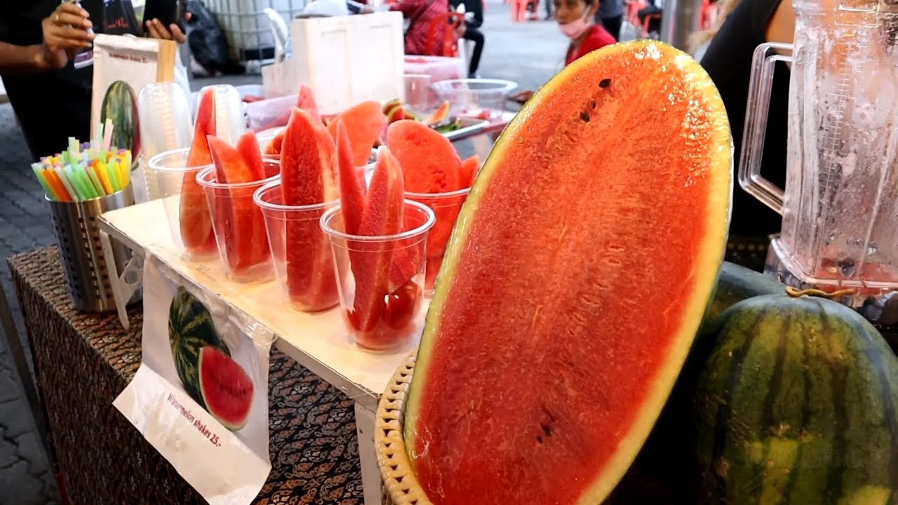 Fresh Watermelon Juice // PU STREET FOOD 🍉🥤😍