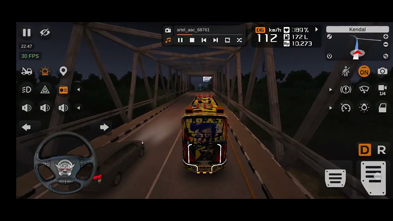 BUSSID SIMULATOR NO FEAR SKIN.PART 2