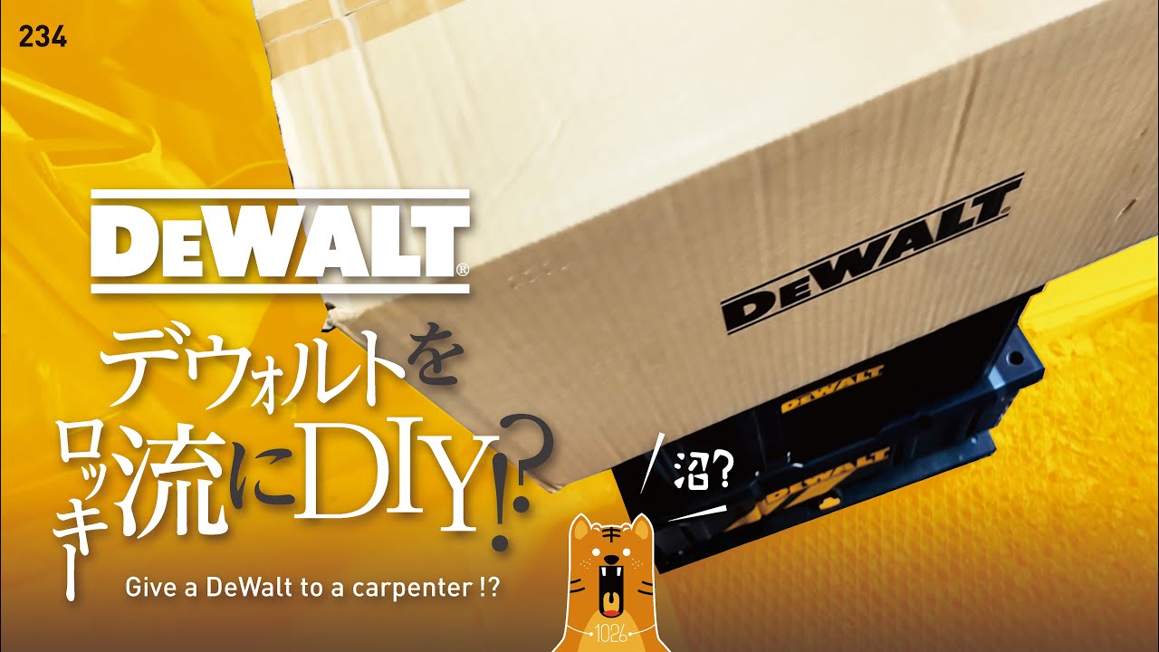 234 DeWALT DIY / デウォルトをﾛｯｷｰ流に・・沼にｵﾄｽDIY!?
