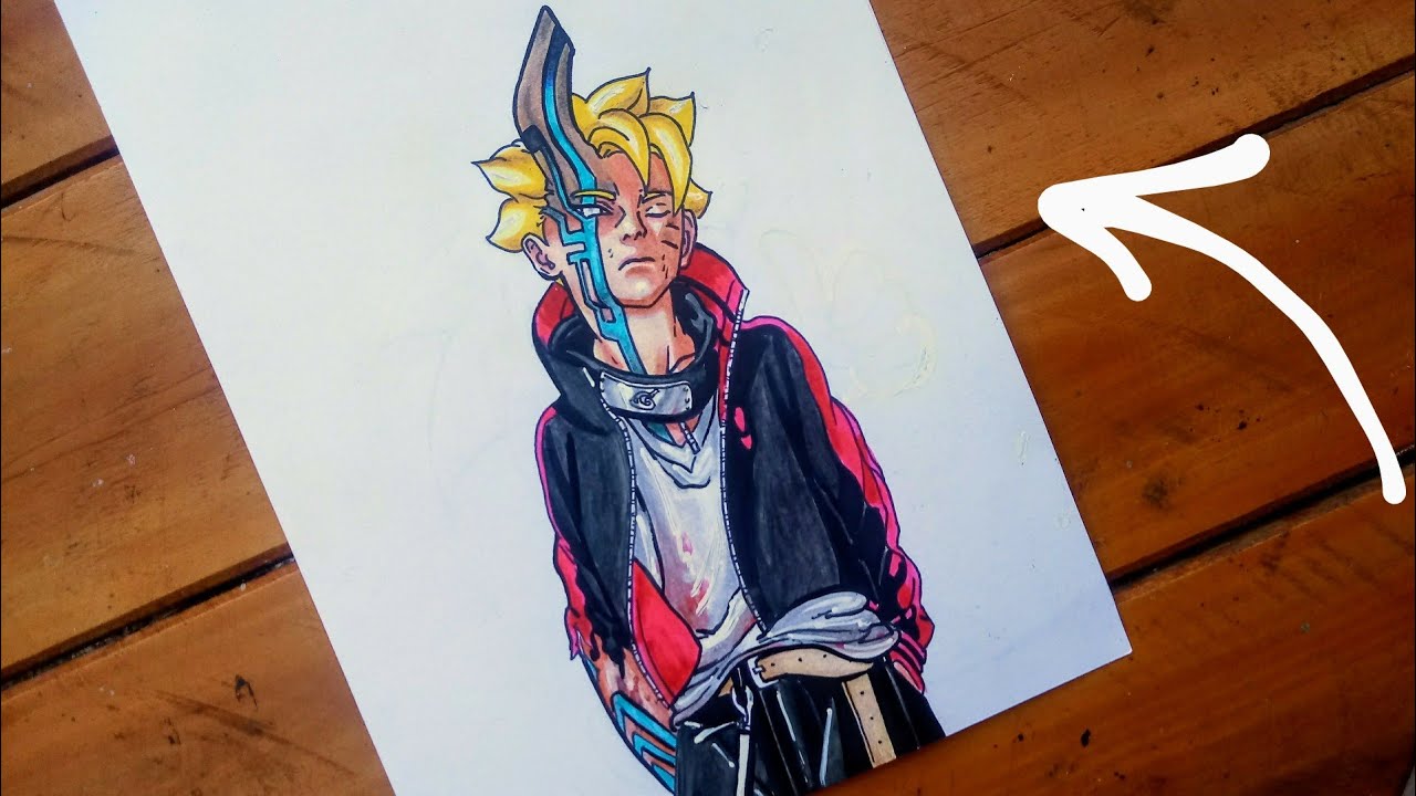 Como Desenha o BORUTO UZUMAKI | Completo