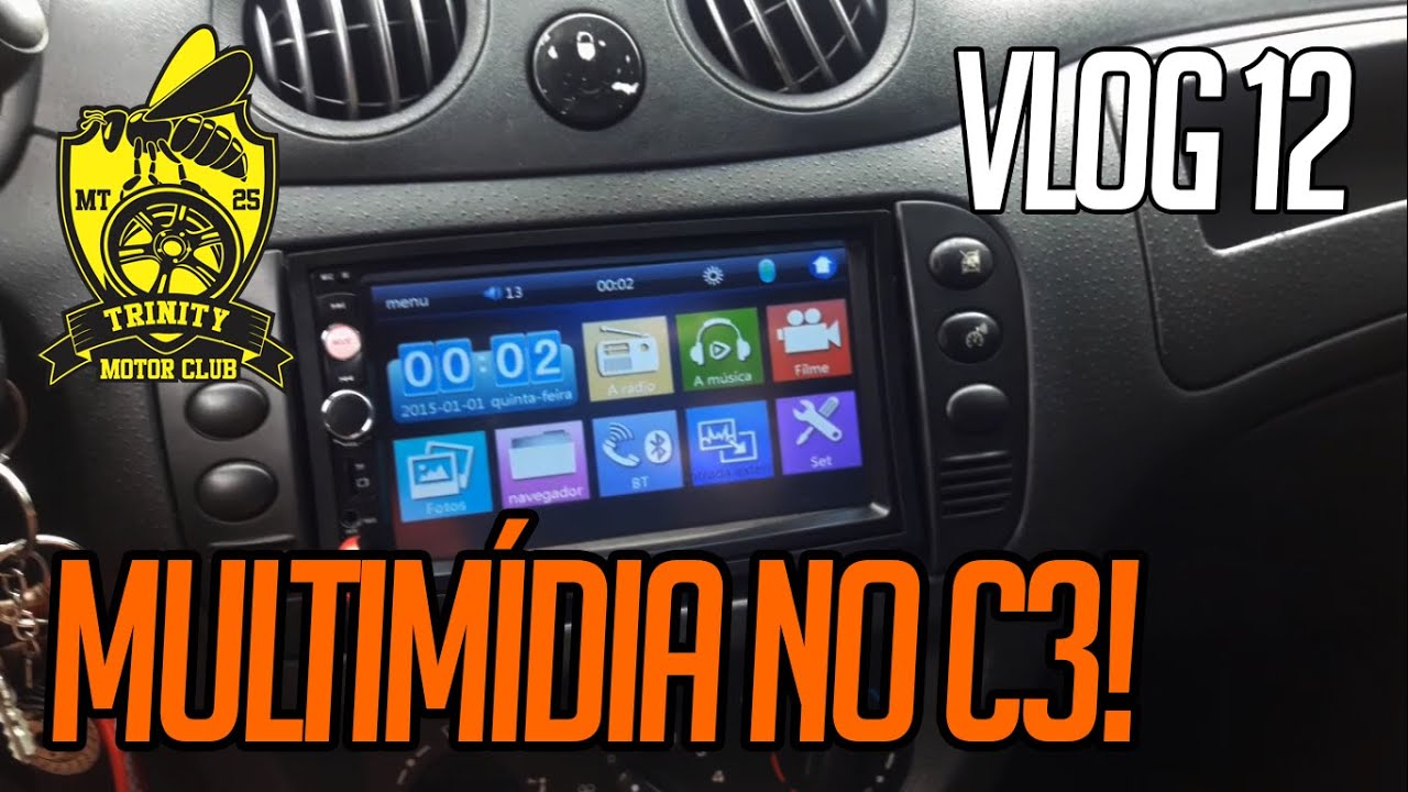 INSTALEI MP5 PLAYER 7010B MULTIMÍDIA 2DIN CHINÊS NO CITROEN C3! VEJA COMO FICOU! - VLOG #12