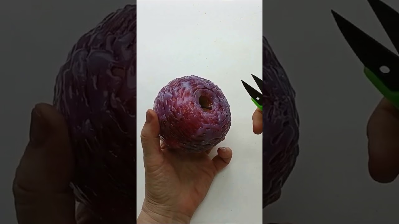 What happens if you cover an apple with silicone
