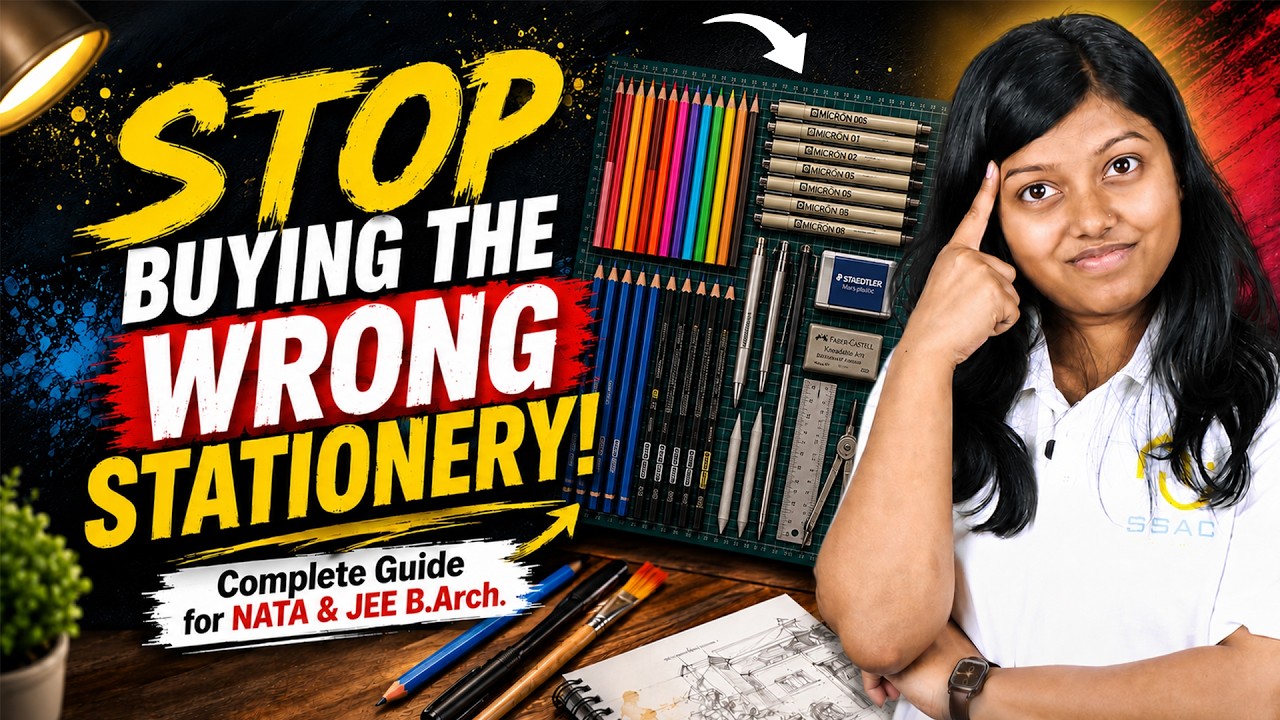 NATA & JEE B.Arch Complete Stationery Guide | Must-Have Stationery for Practice & Exam
