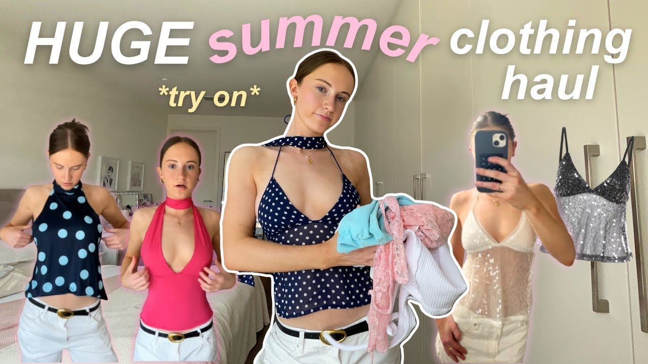 huge summer clothing haul *try on* | my clothing brand