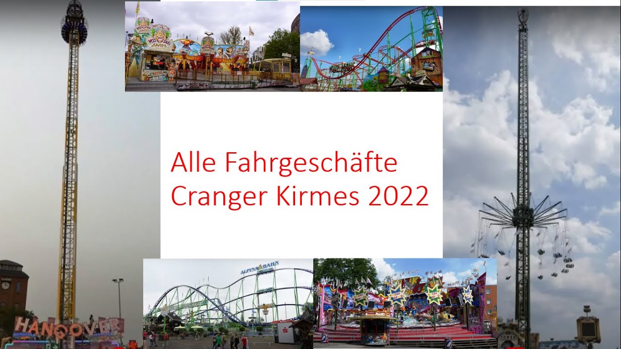 Alle Fahrgesch&auml;fte Cranger Kirmes 2022