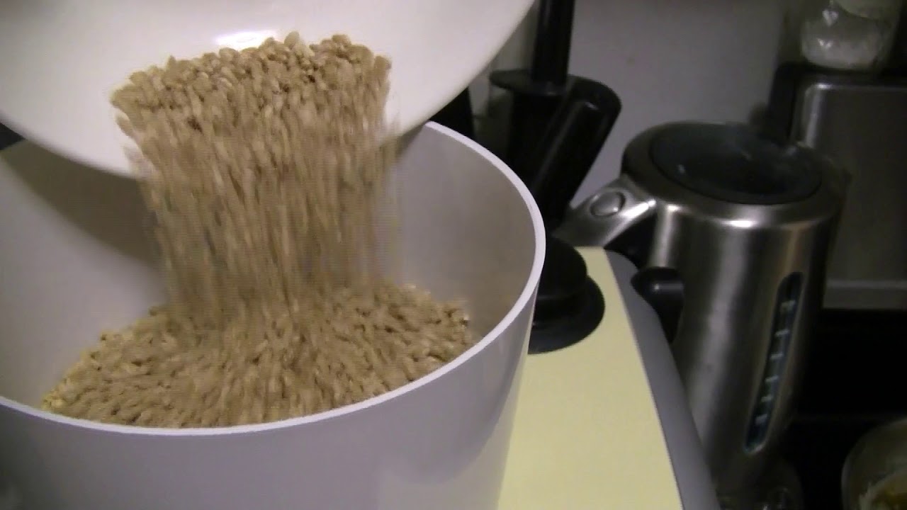 Ankarsrum Grain Mill and Beaters  in Action