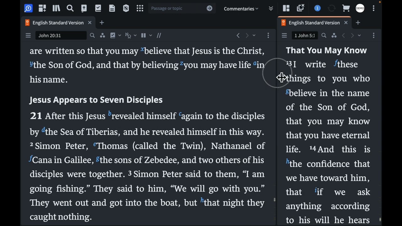 Settings, Library, Layouts, and Linking - Logos 10 Features