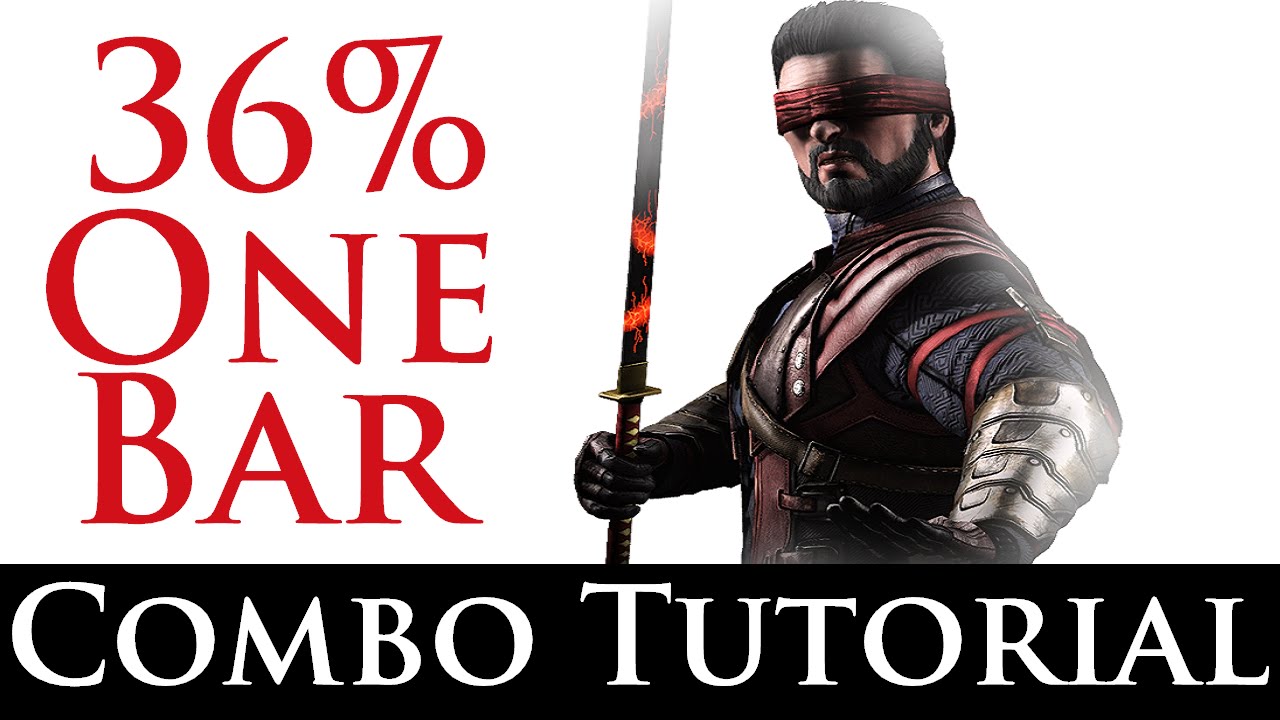 Mortal Kombat X - Combo Tutorial - Kenshi (36% One Bar) (Possessed)