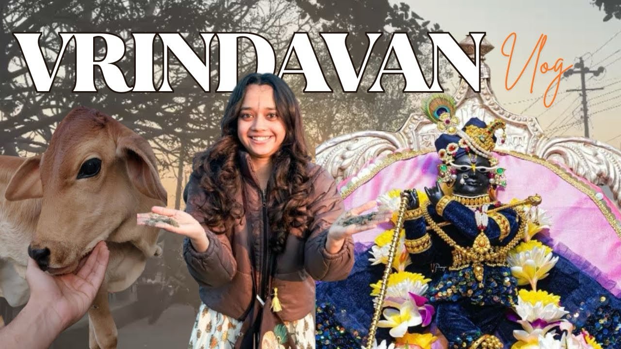 Vrindavan Day Vlog: Bhajan, Mandirs & Cows✨