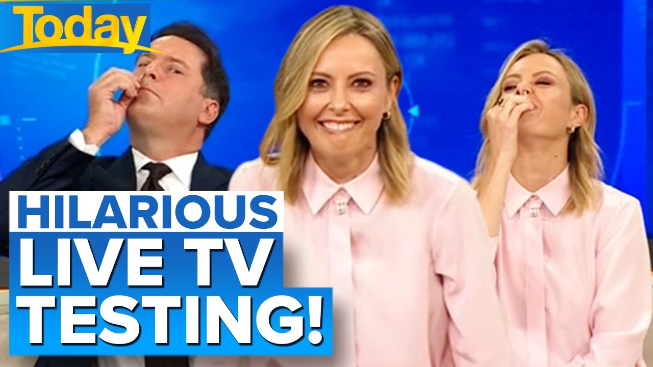 Karl and Ally conduct rapid antigen tests on air | Coronavirus | Today Show Australia