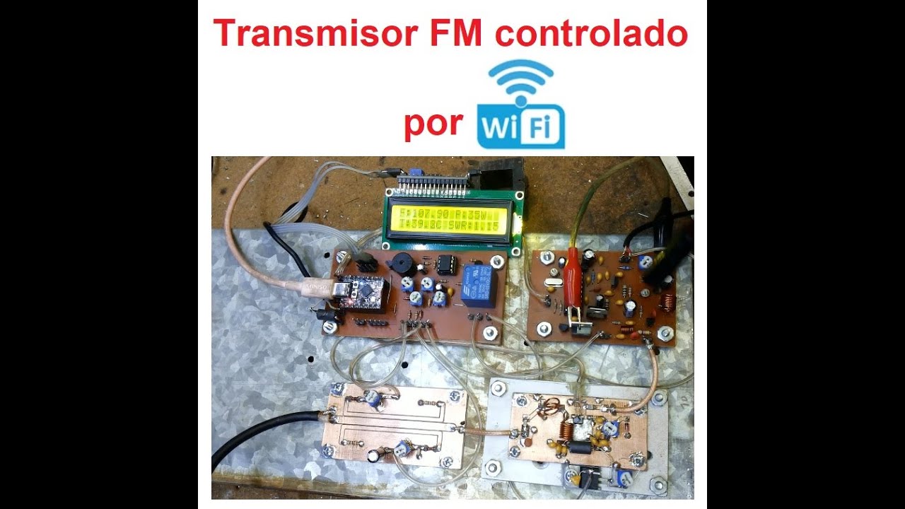 Transmisor fm controlado por WiFi