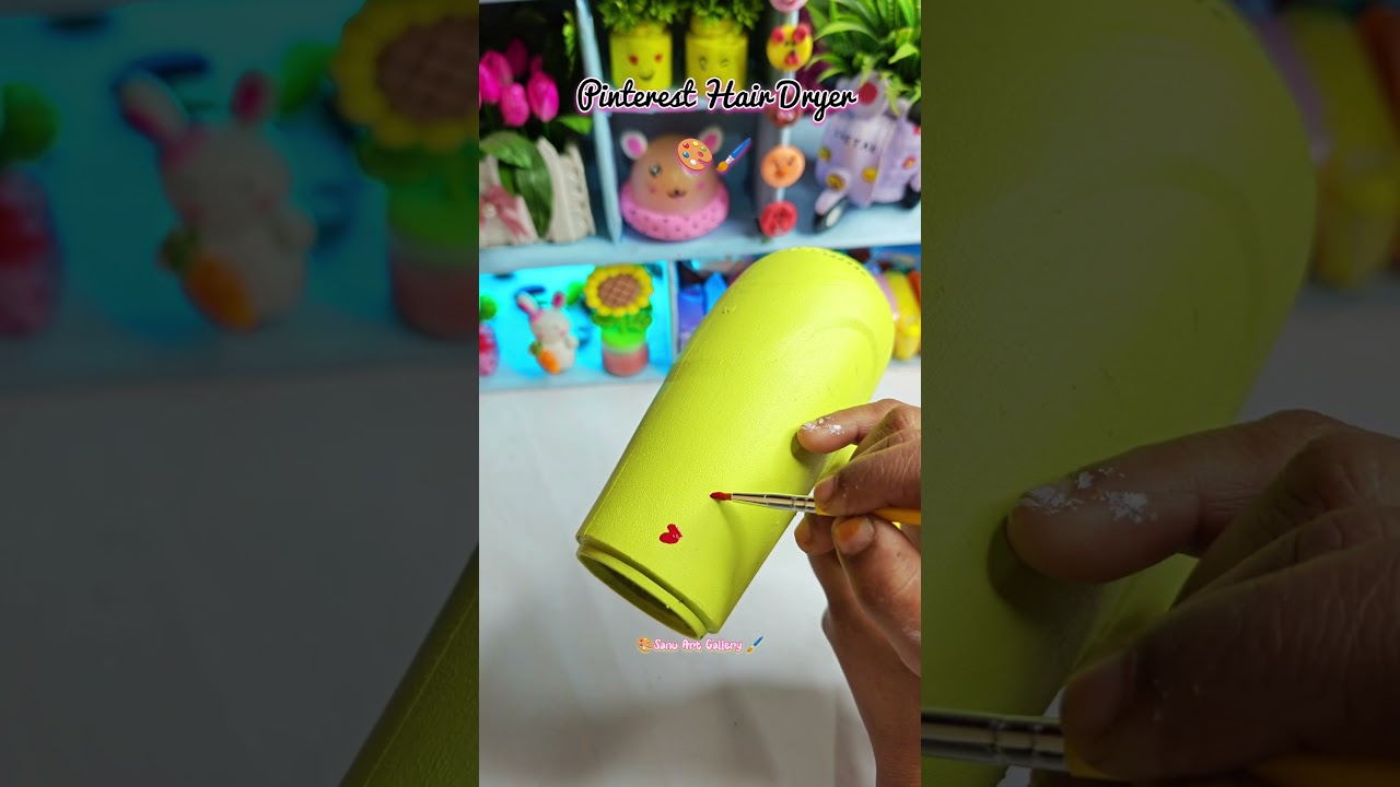 Pinterest Hair Dryer Painting 🖌️🎨