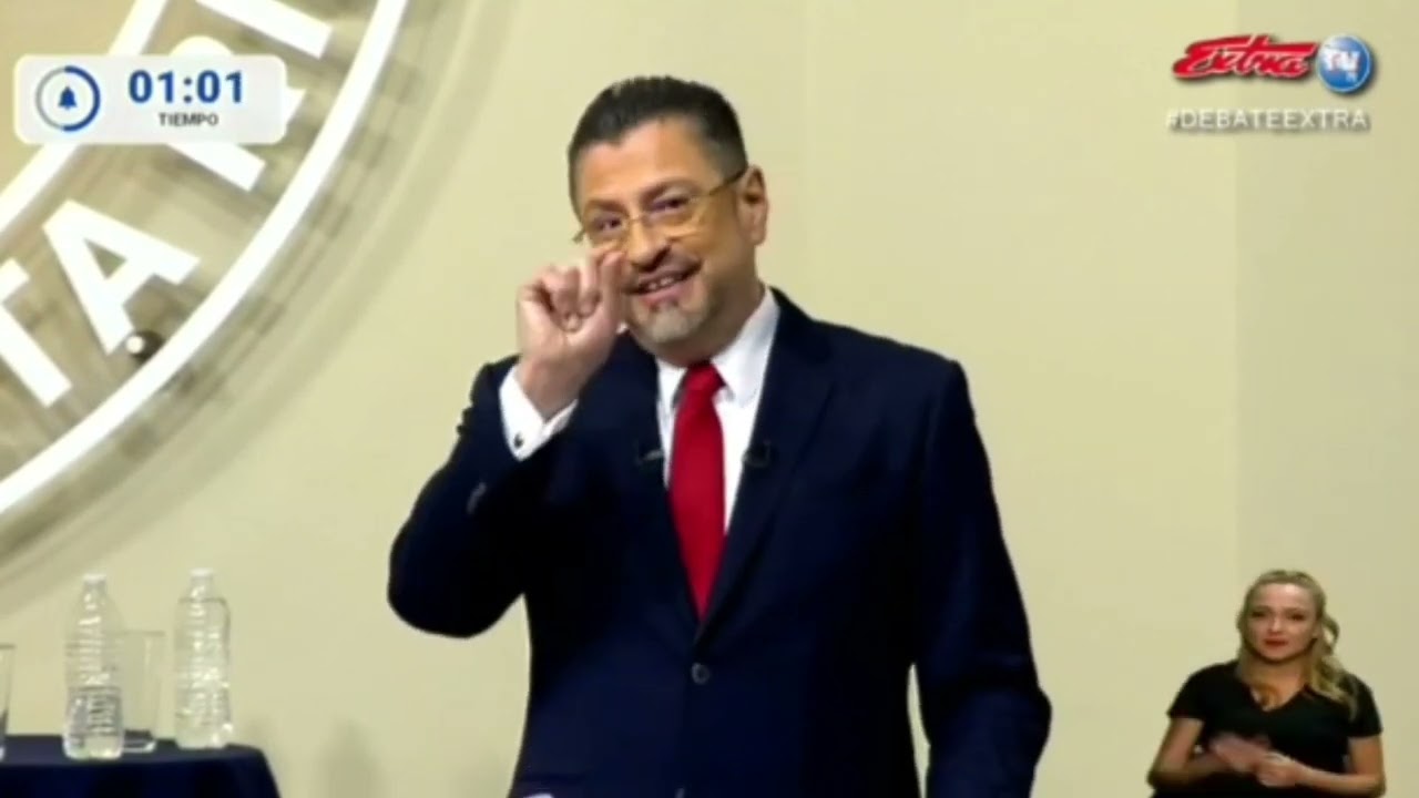 Rodrigo Chaves deja callado a Jose Maria Figueres en debate de Extra TV 42