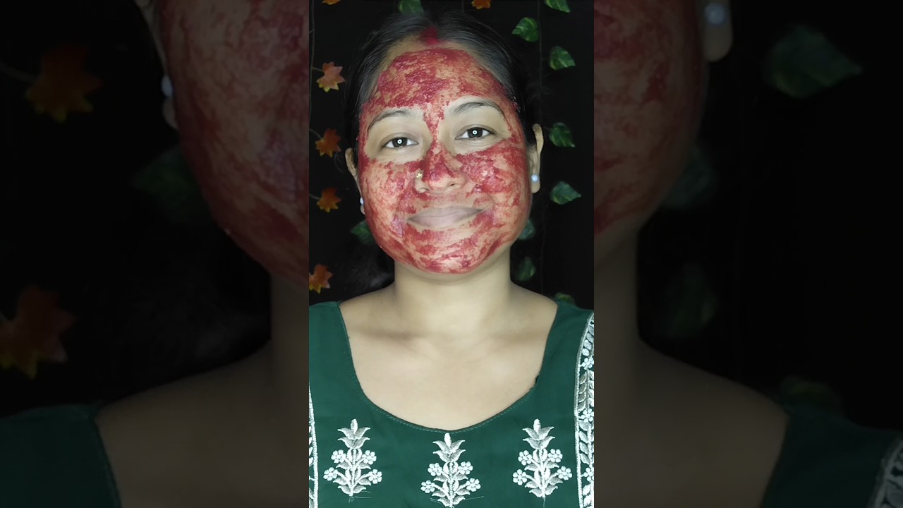 Glass Skin Secret 😱| Beetroot Powder face pack for Skin Whitening✨ 