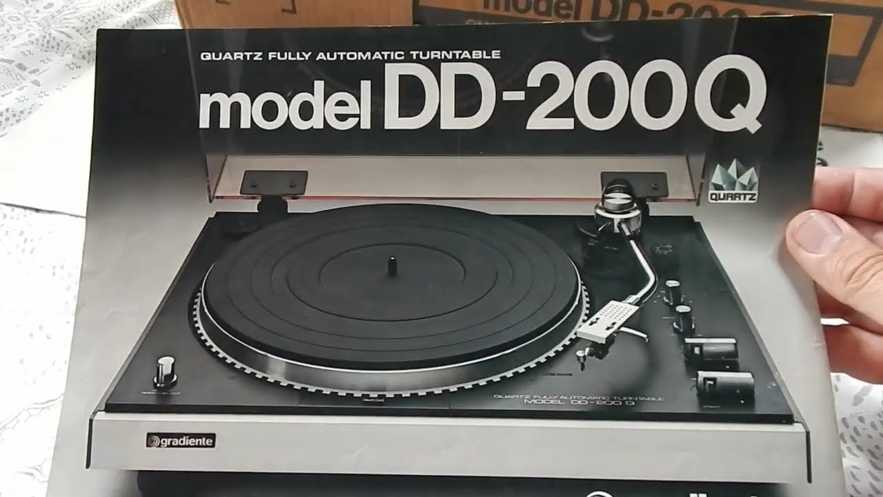 CONHEÇA DD 200Q Toca -Discos GRADIENTE  feito no Brasil NOS ANOS 80