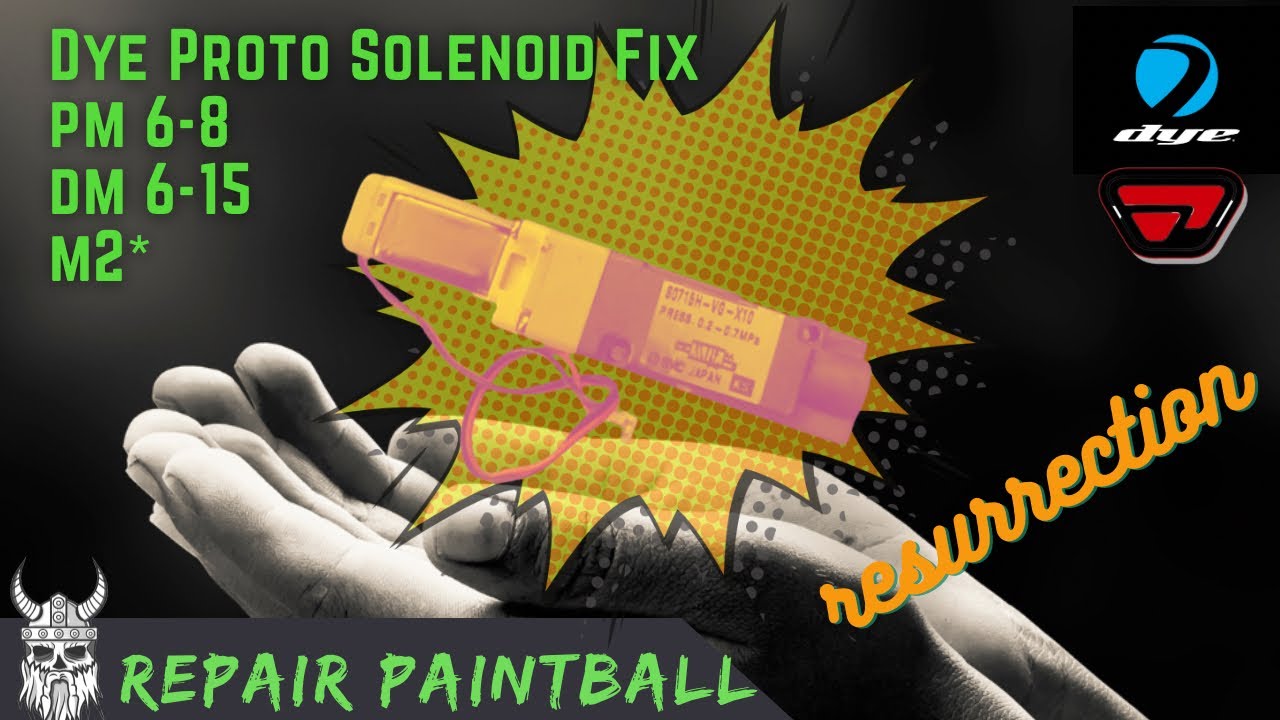 DYE Proto Solenoid Fix Clean & Rebuild - DM 6-15 and PM 6-8 and the M2* - Solenoid Does Not Click