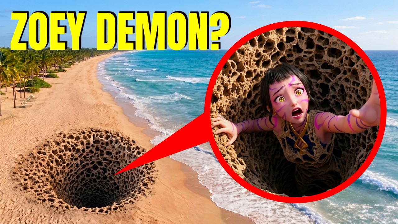 If you see THIS HOLE on a BEACH, DO NOT APPROACH! (It DRAGGED ZOEY in!)