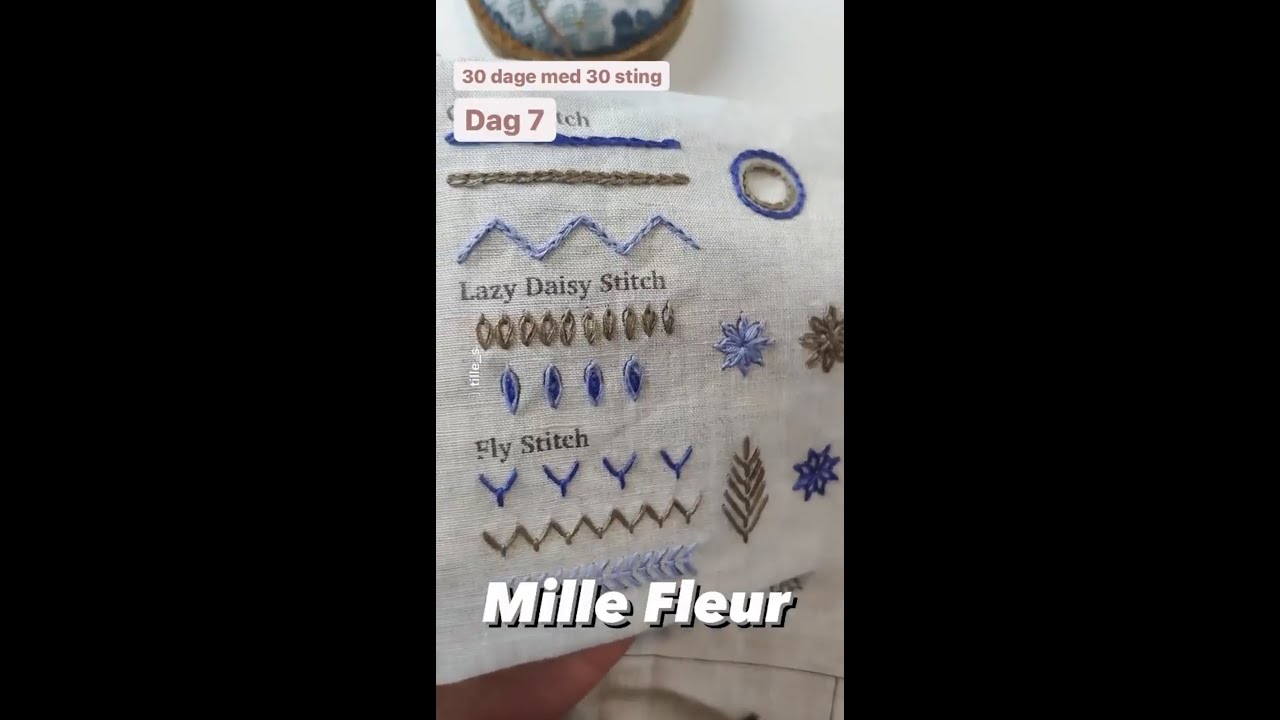 Dag 7 - Mille Fleur (30 dage med 30 sting)