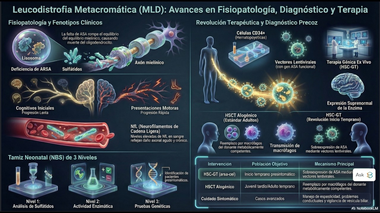 Leucodistrofia metacromática: Avances terapéuticos y nuevas direcciones de investigación.