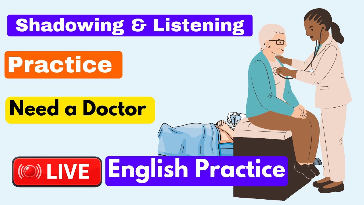 I Need a Doctor 🏥|English Listening & Shadowing Practice|English Speaking Practice (A1–A2)