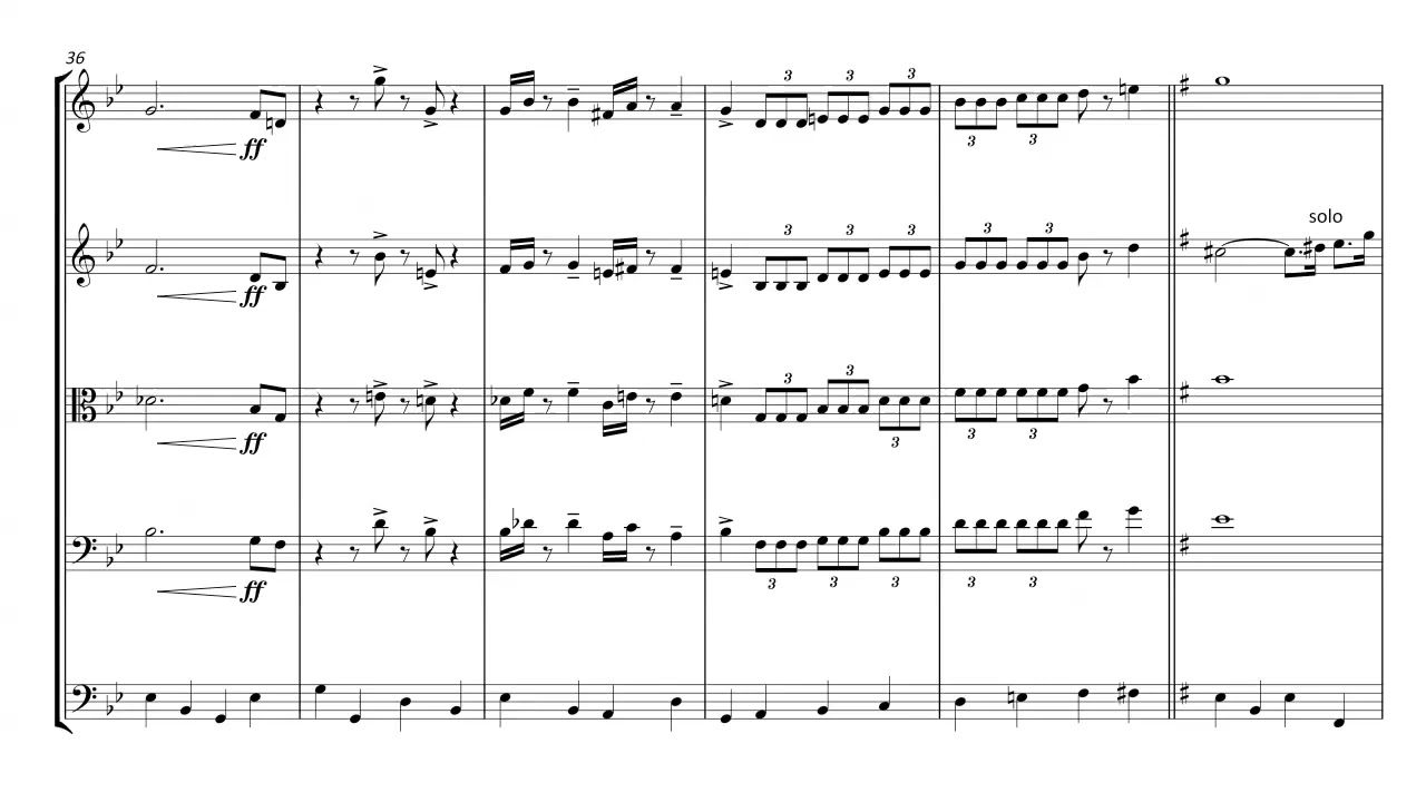 Henry Mancini - The Pink Panther (Theme) - Arranged for String Quintet
