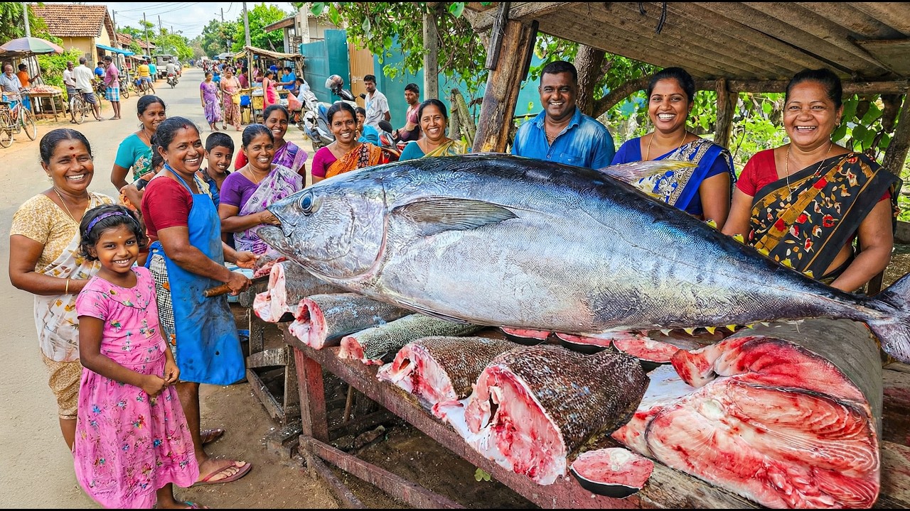 Amazing! The Hidden Women Leaders Of Rural Sri Lanka Village Fish Market Life