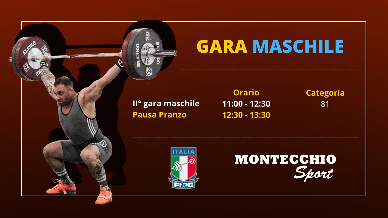 PESISTICA | Competizione COPPA ADRIATICA - gara 2 maschile🏋🏼