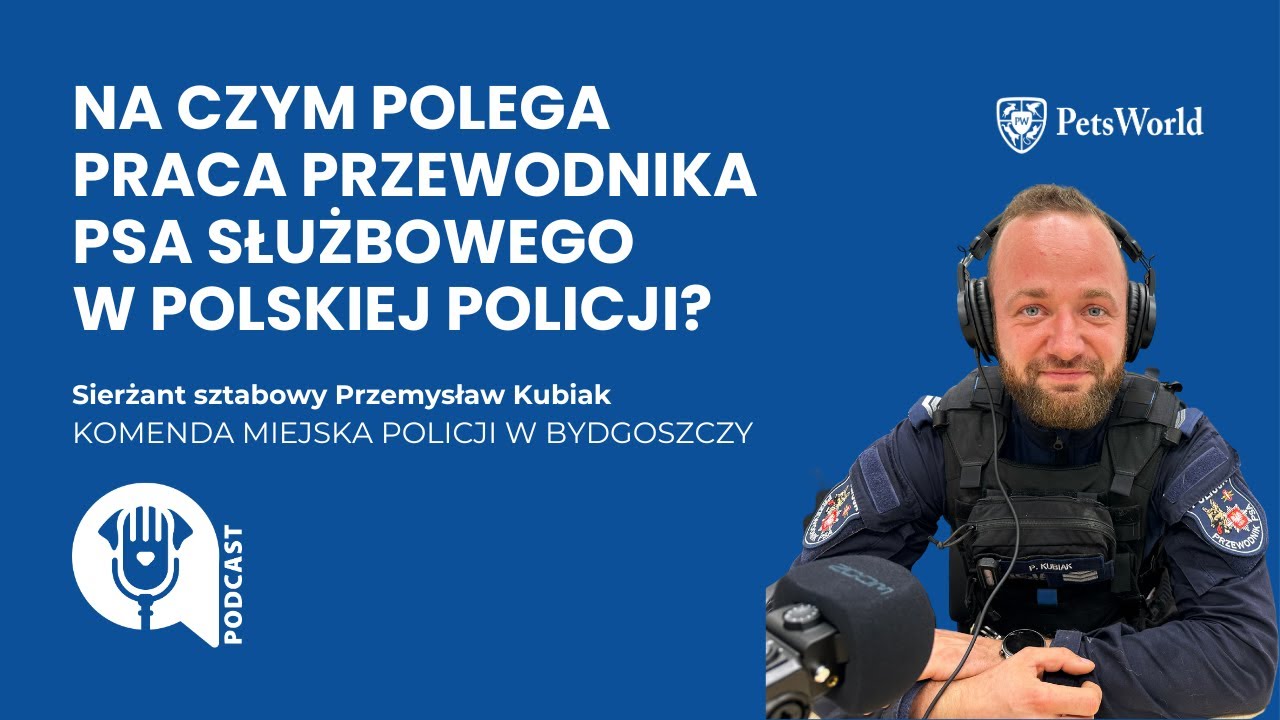 Przewodnik psa służbowego w polskiej Policji - sierżant sztabowy Przemysław Kubiak