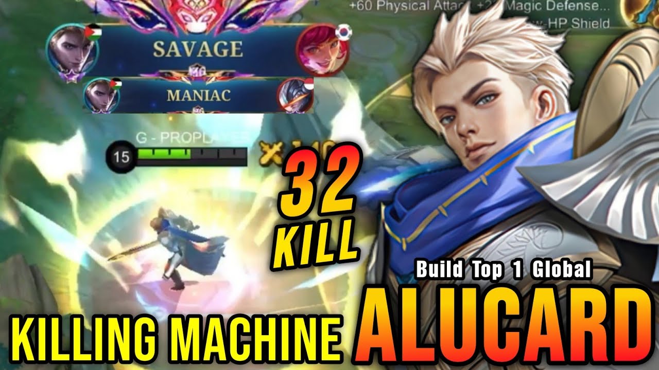 Alucard 32 Kills with SAVAGE!! Super Killing Machine!! - Build Top 1 Global Alucard ~ MLBB