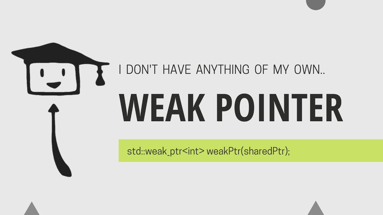 Weak Pointer In C++