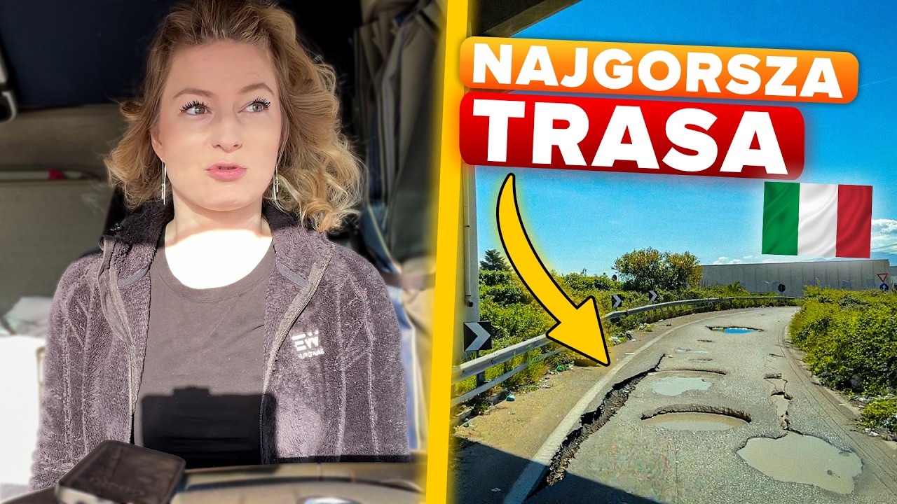 180 km po DZIURACH- WŁOSKIE DROGI... Driving 180 km on POTHOLES – Only in Italy