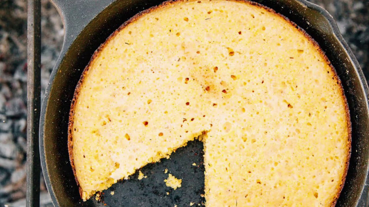Fall Camping - Campfire Cornbread Recipe