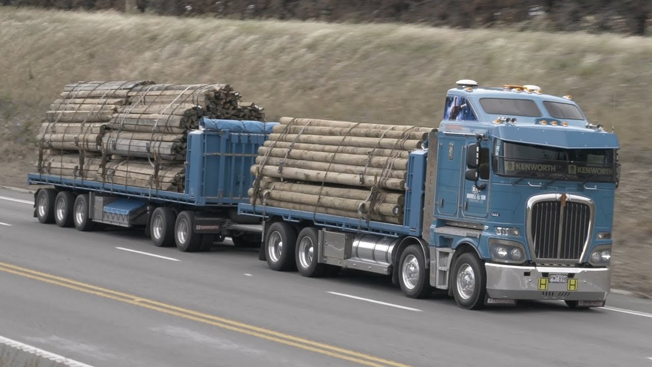 41 Kenworth Trucks on the Road around New Zealand's South Island