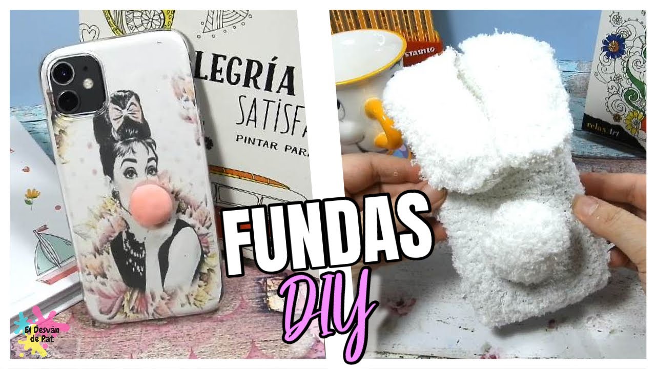 MANUALIDADES FÁCILES 😜 DECORA TUS FUNDAS PARA CELULAR 📱 FÁCIL Y BONITO 😍 DIY CRAFTS