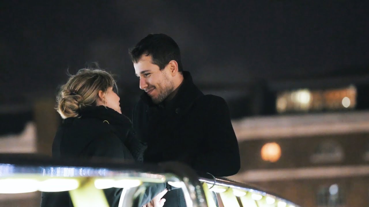 Gaia and Guglielmo in Canary Wharf, London