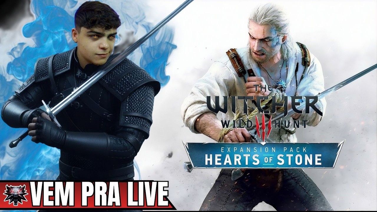 🔴LIVE | THE WITCHER 3: Wild Hunt (DLC) HEARTS OF STONE - Inicío (GAMEPLAY EM PORTUGUÊS PT-BR)