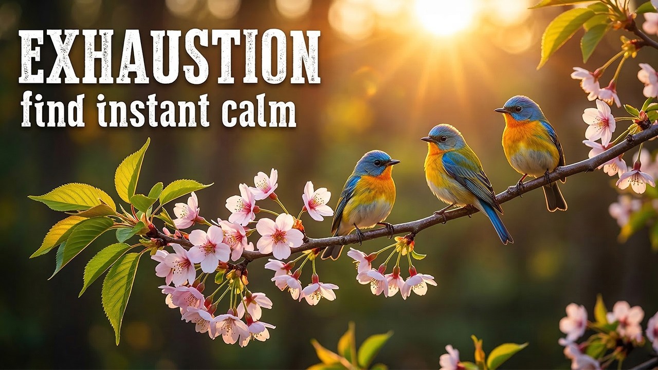 Daily Overload Too Much? Escape to Beautiful Bird Songs & Healing Piano Calm