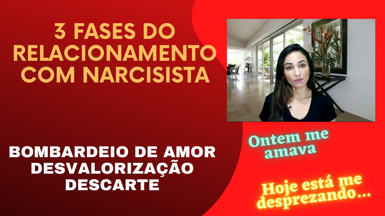 3 fases do relacionamento com narcisista || @psyhelenarodrigues