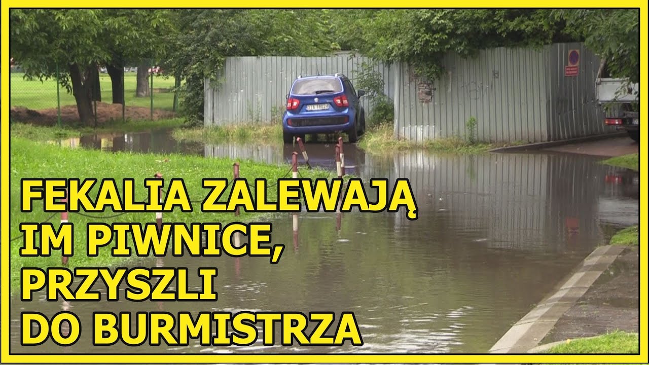 JAWOR. Fekalia zalewają im piwnice, przyszli do burmistrza