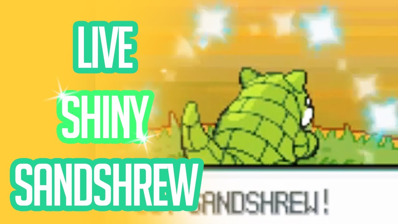 [LIVE] Shiny Sandshrew full odds after 25,895 seen//5,178 SR's in Pokemon Soul Silver! SBQ #3