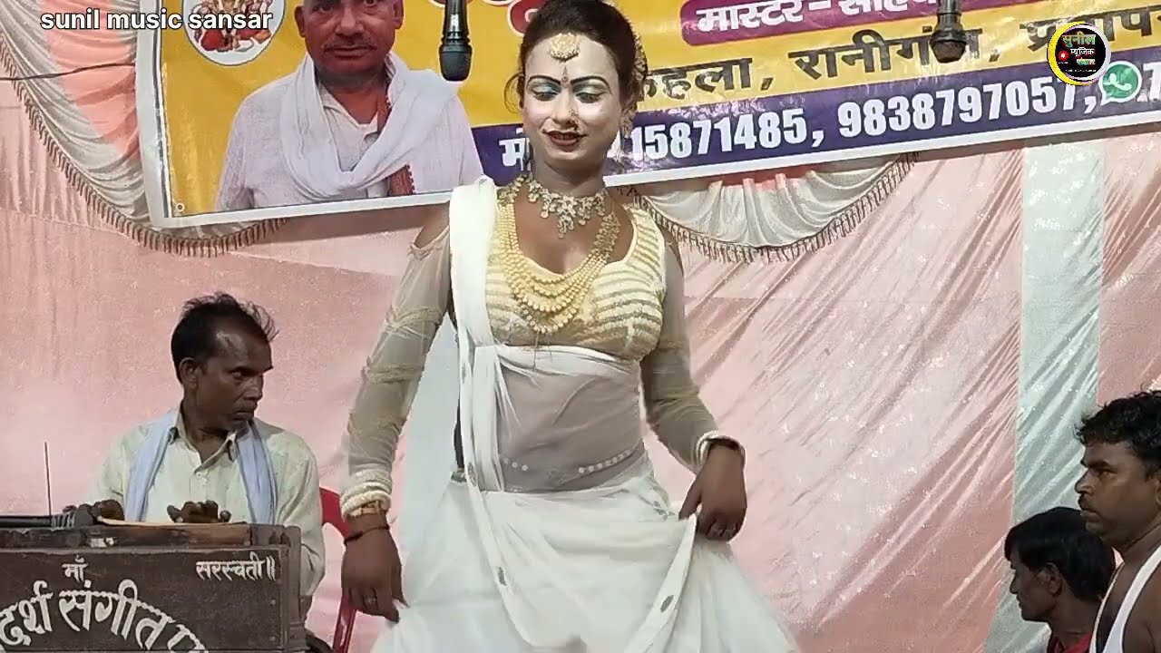 #नौटंकी में पहली बार इतना जबरजस्त मां दुर्गा का #पंचरा_गीत हुआ #viral #साहेब लाल की नौटंकी #@sunil 