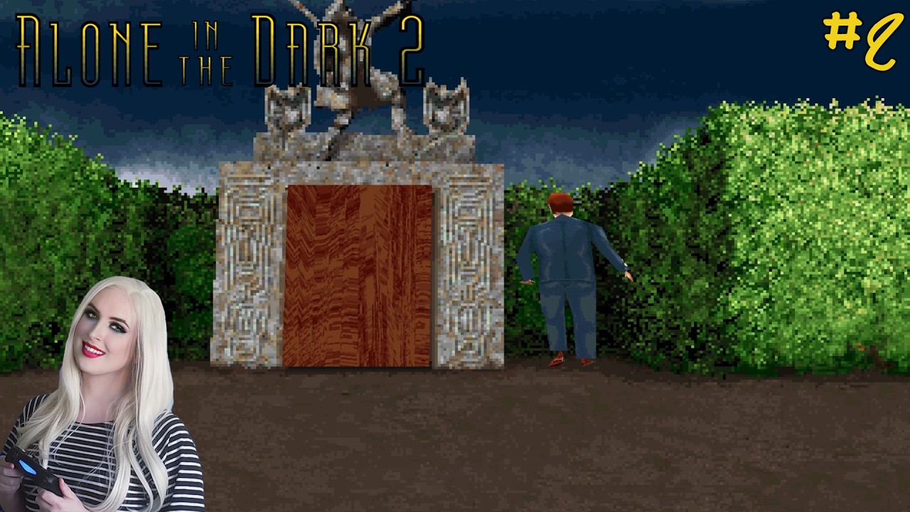 Let's Play Alone in the Dark 2 (Blind) Part 2: Hedge Maze Runner!