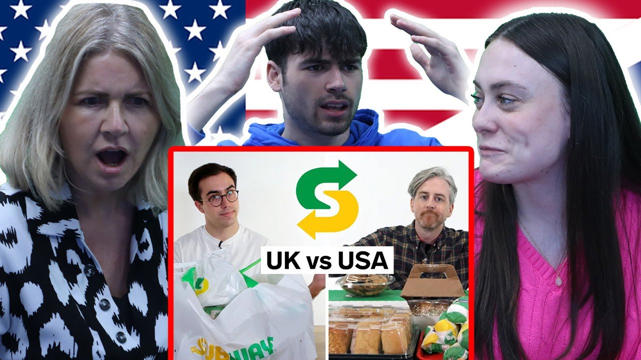 BRITISH FAMILY REACTS! UK vs USA Subway | Food Wars