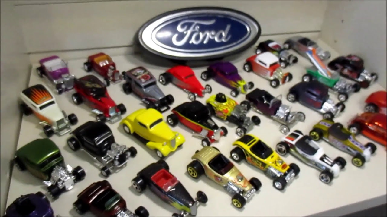 MY BIG COLECTION OF DIECAST FORD HOT RODS 1/64 1/43 1/18 SCALE FROM HOTWHEELS