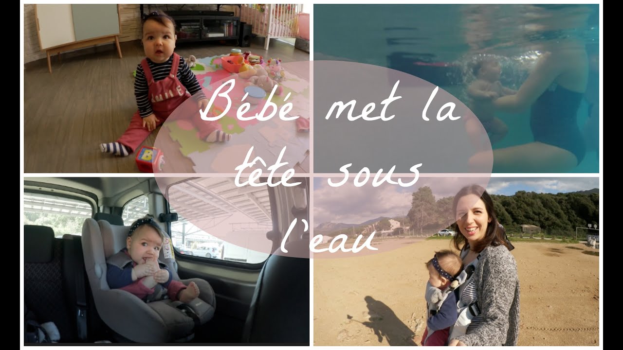 Vlog une journée avec nous #5 Bébé met la tête sous l'eau