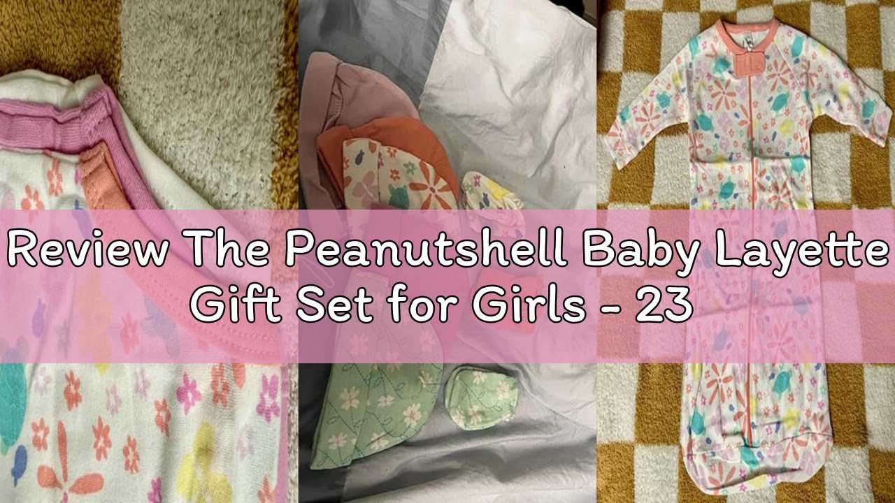 Review The Peanutshell Baby Layette Gift Set for Girls - 23 Piece New Born Girl Gift Set, Baby Cloth