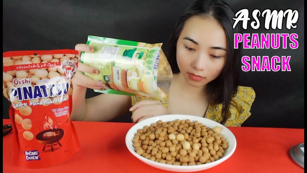 ✅ ASMR Peanuts Snack Delicious To The Last Grain (EXTREME STICKY SOUNDS ) No Talking MUKBANG