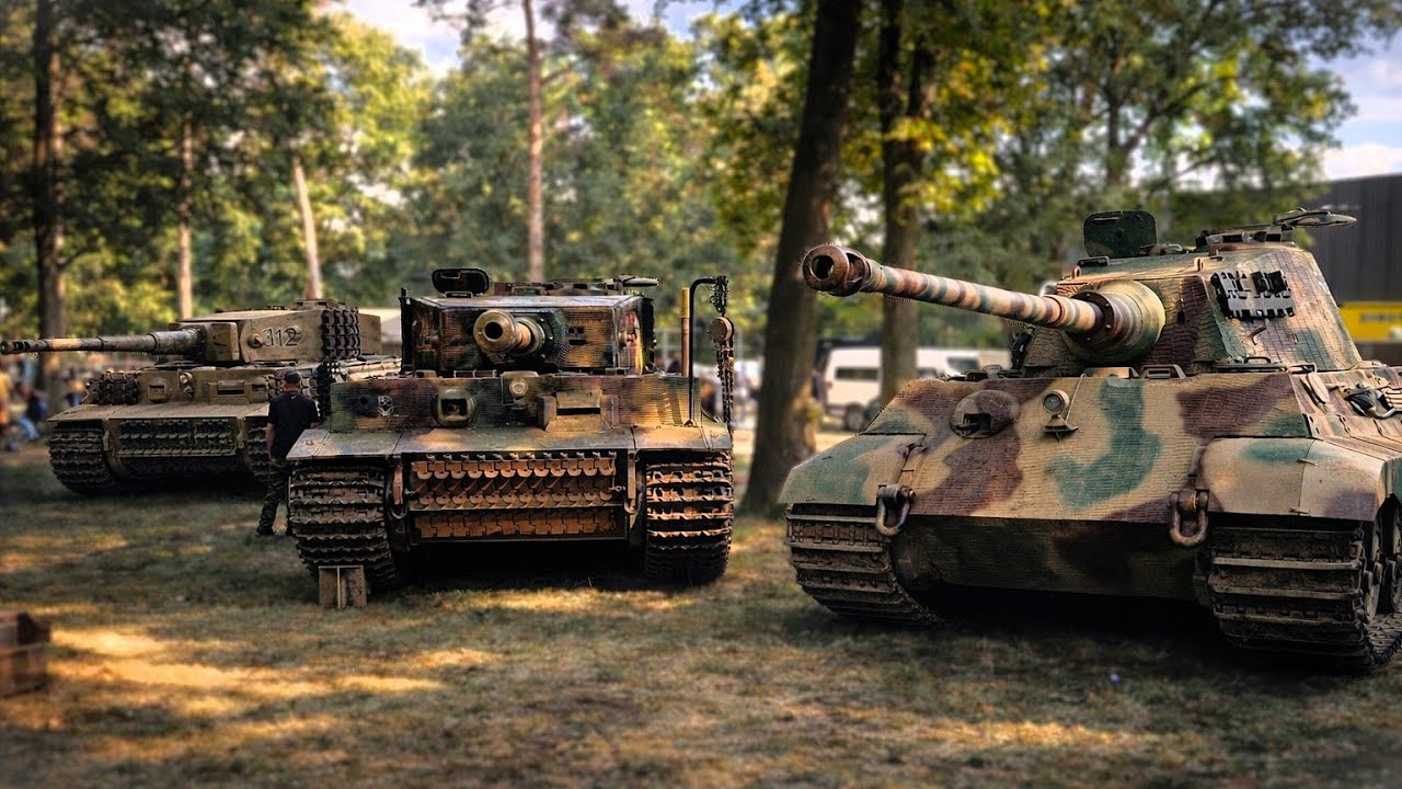 Tiger II and other rare vehicles in action | Militracks Overloon 2025