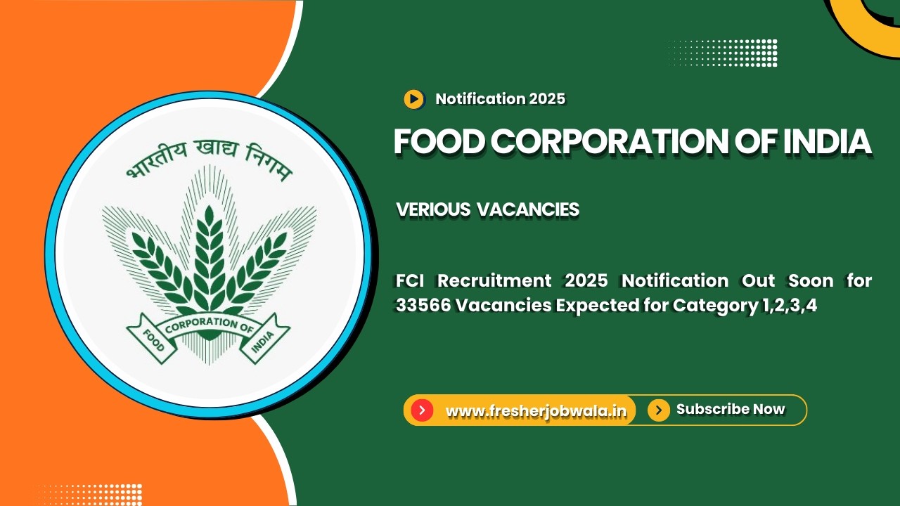 FCI Recruitment 2025 | 33,566 Vacancies | Eligibility, Exam Pattern & Apply Online Details 📢
